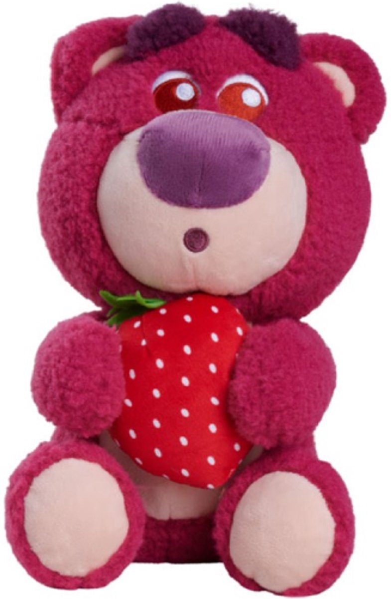Lotso Aardbei met Geur Disney Pluche Knuffel 25 cm - Speelgoed knuffels voor kinderen jongens meisjes - Teddybeer Knuffelbeer Beer - Disney Toy Story Plush Toy