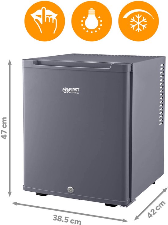 TZS First Austria Mini koelkast - Minibar - 30 liter - Vrijstaand - Volledig stil 22dB - Antraciet van TZS First Austria — afbeelding 5