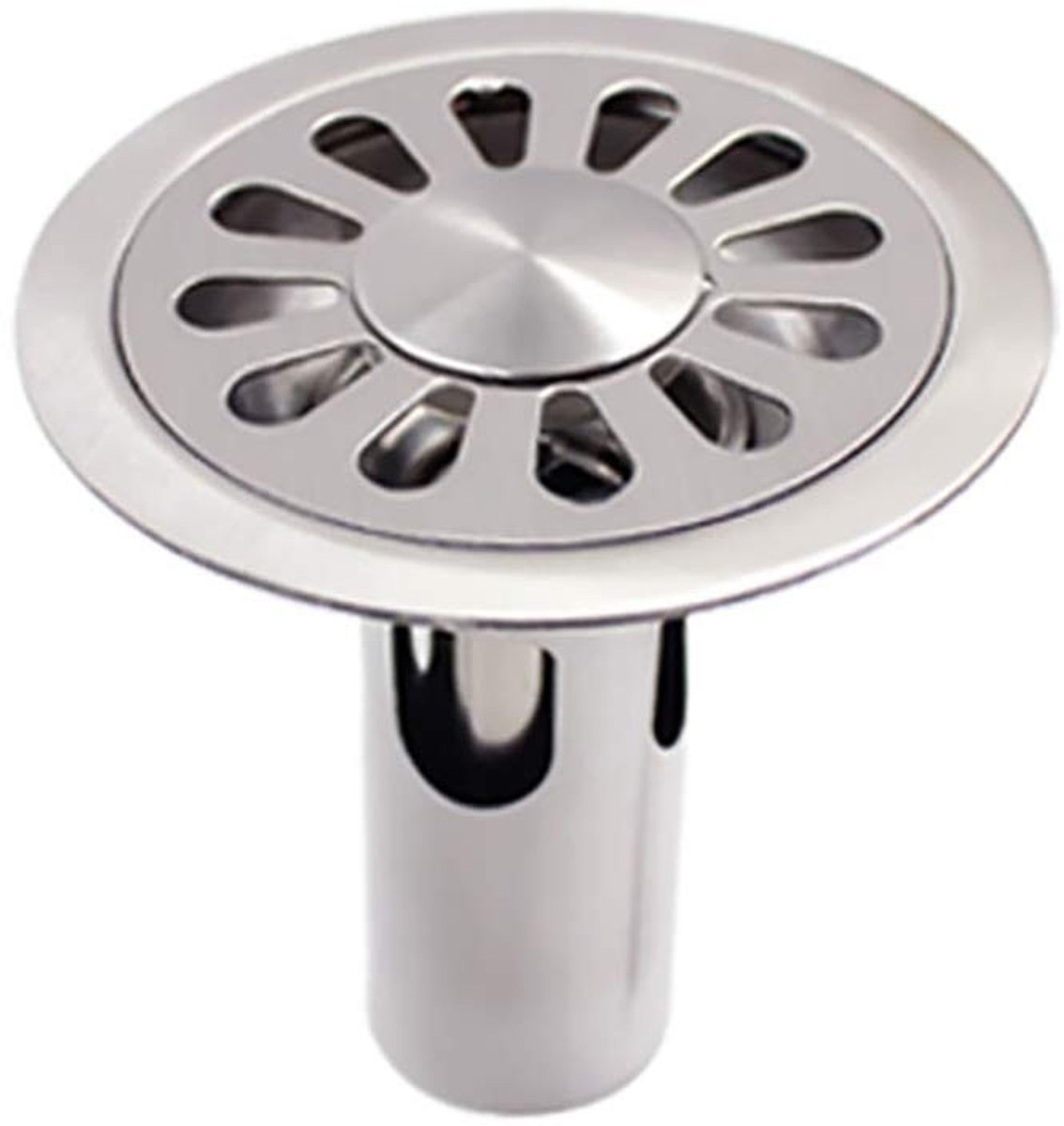 Dailygoods - Ronde Diep Water Vloerafvoer 100mm van Roestvrij Staal