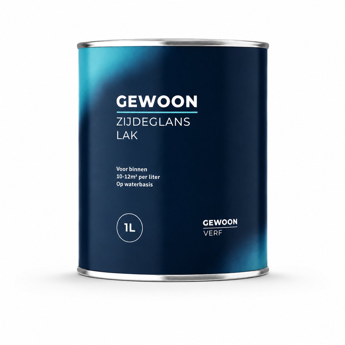 Gewoon Verf - Binnenlak - Zijdeglans - 1L - Wit