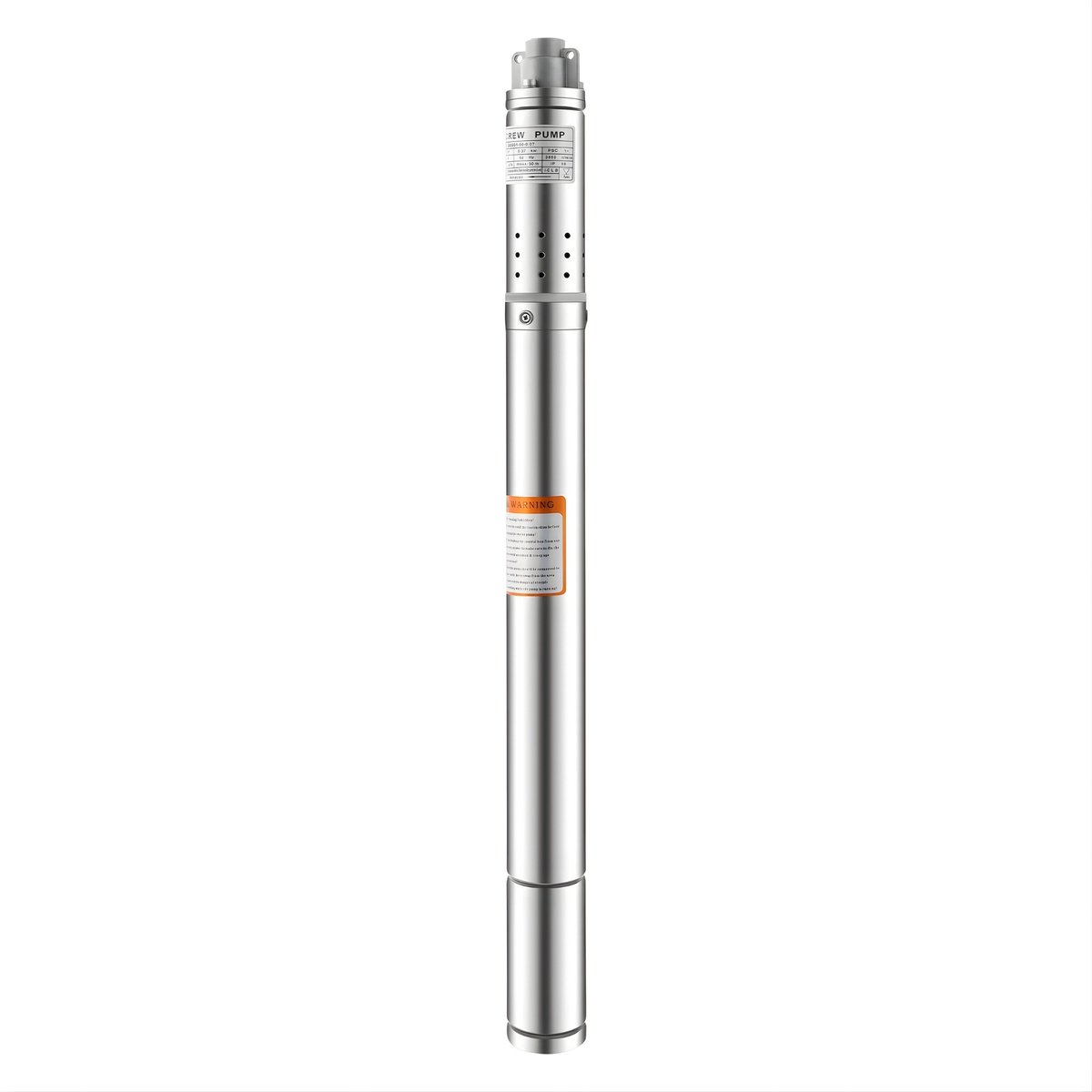 Dompelpomp – 370W – Roestvrijstalen Diepwaterpomp, Submersible Pump met 15 m Snoerlengte, Maximale Waterdiepte 35 m