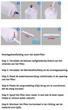 Montagehandleiding voor het waterfilter met zes stappen.
