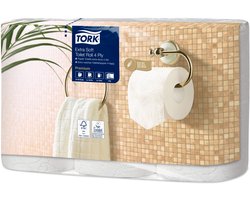 Toiletpapier Tork T4 110406 (110405) 4laags 42st wit 19mtrx10cm pak a 42 rol/150 vel (110406)