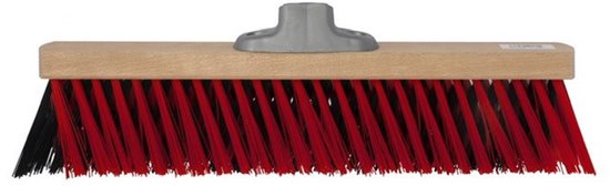 Talen Tools - X-bezem - Buiten - 40 cm - Rood/Zwart - Zonder steel van Talen Tools — afbeelding 4