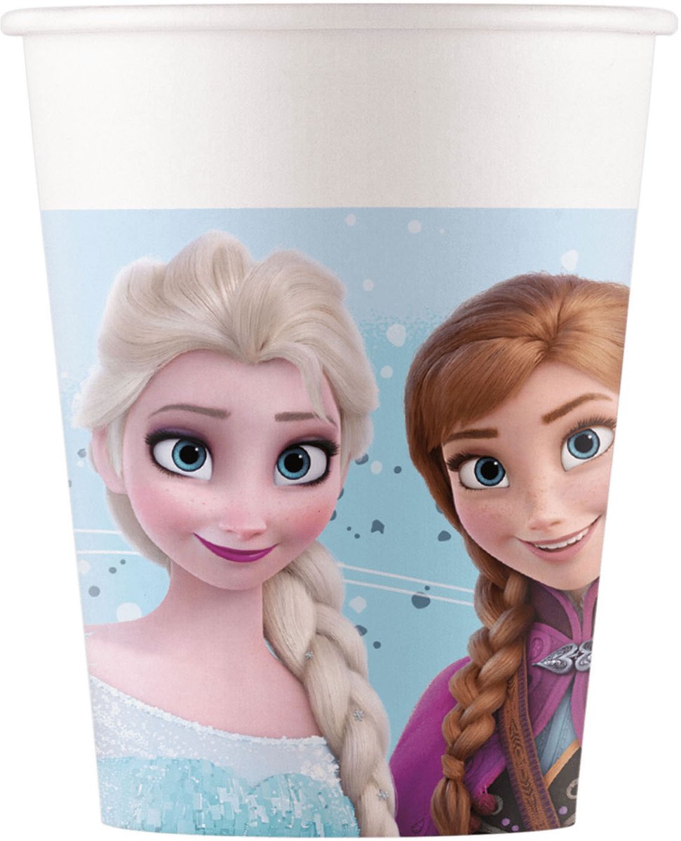 Disney Frozen Idyllic Wonder papieren bekerverpakking van 8, 200 ml, FSC