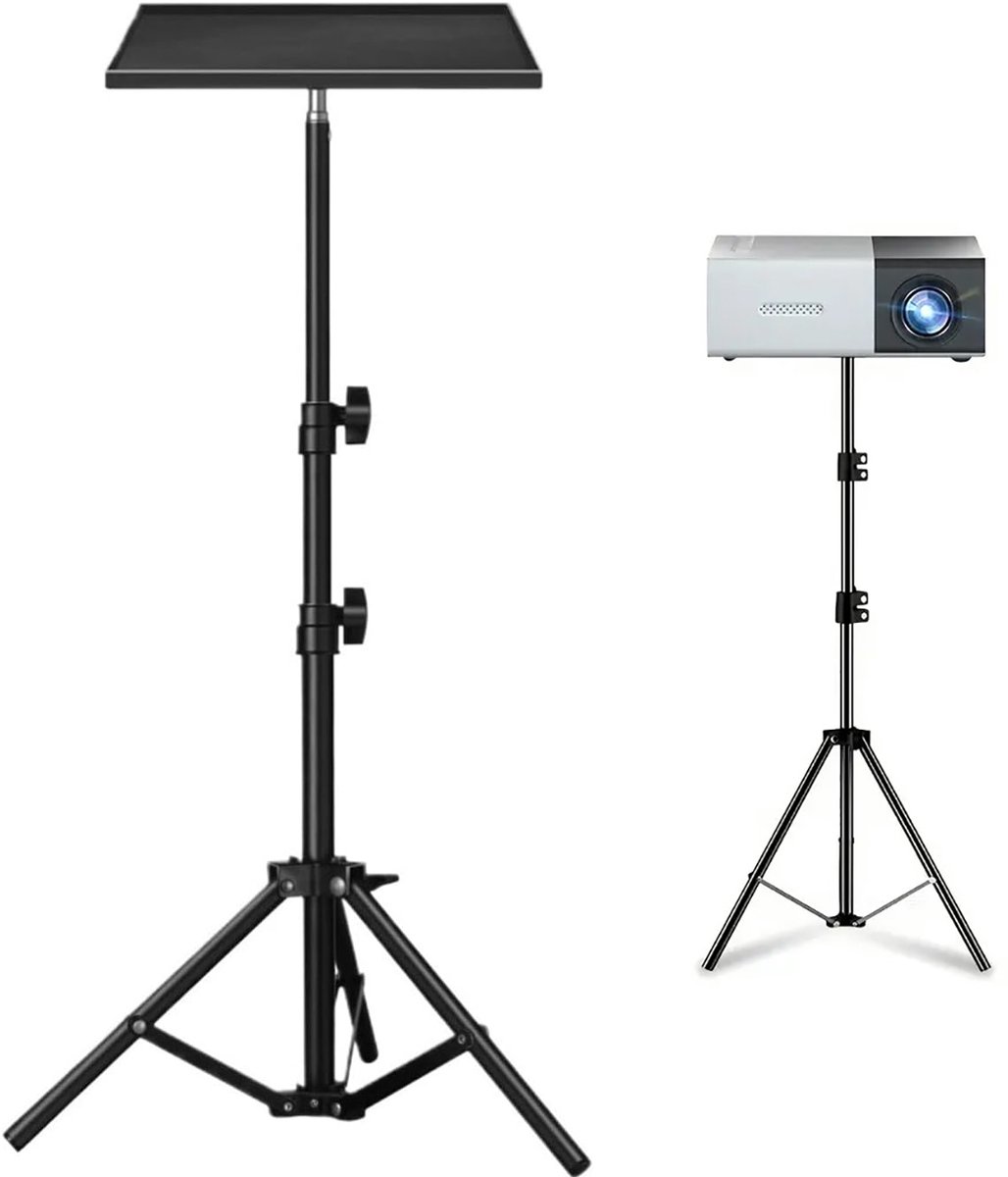 160cm Projectorstatief - Draagbare Projector Laptopstandaard - Projector Standaard - Multifunctioneel Dj-Rack Met In Hoogte Verstelbare Standaard