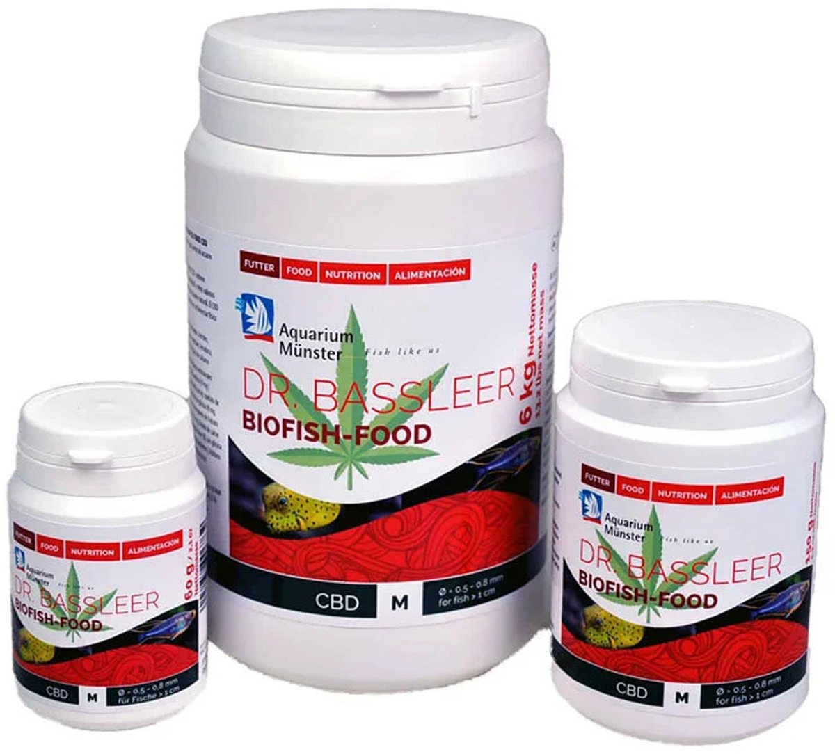 Dr. Bassleer CBD Biofish food M 150 gr