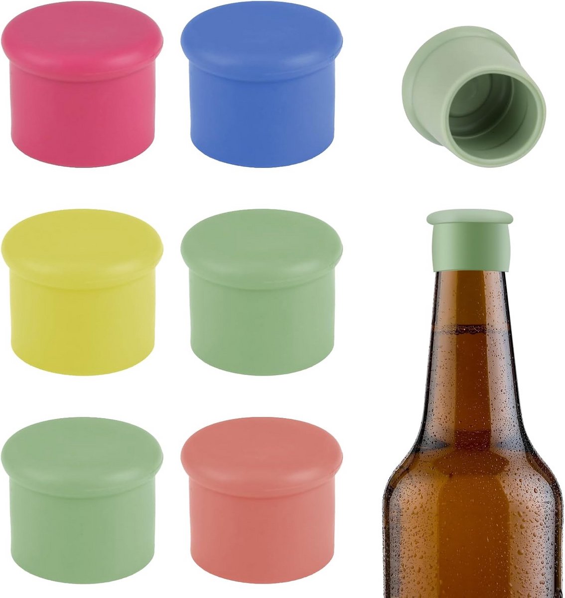 Festival dop - Partydop universele flessendop - Blauw - Veilig