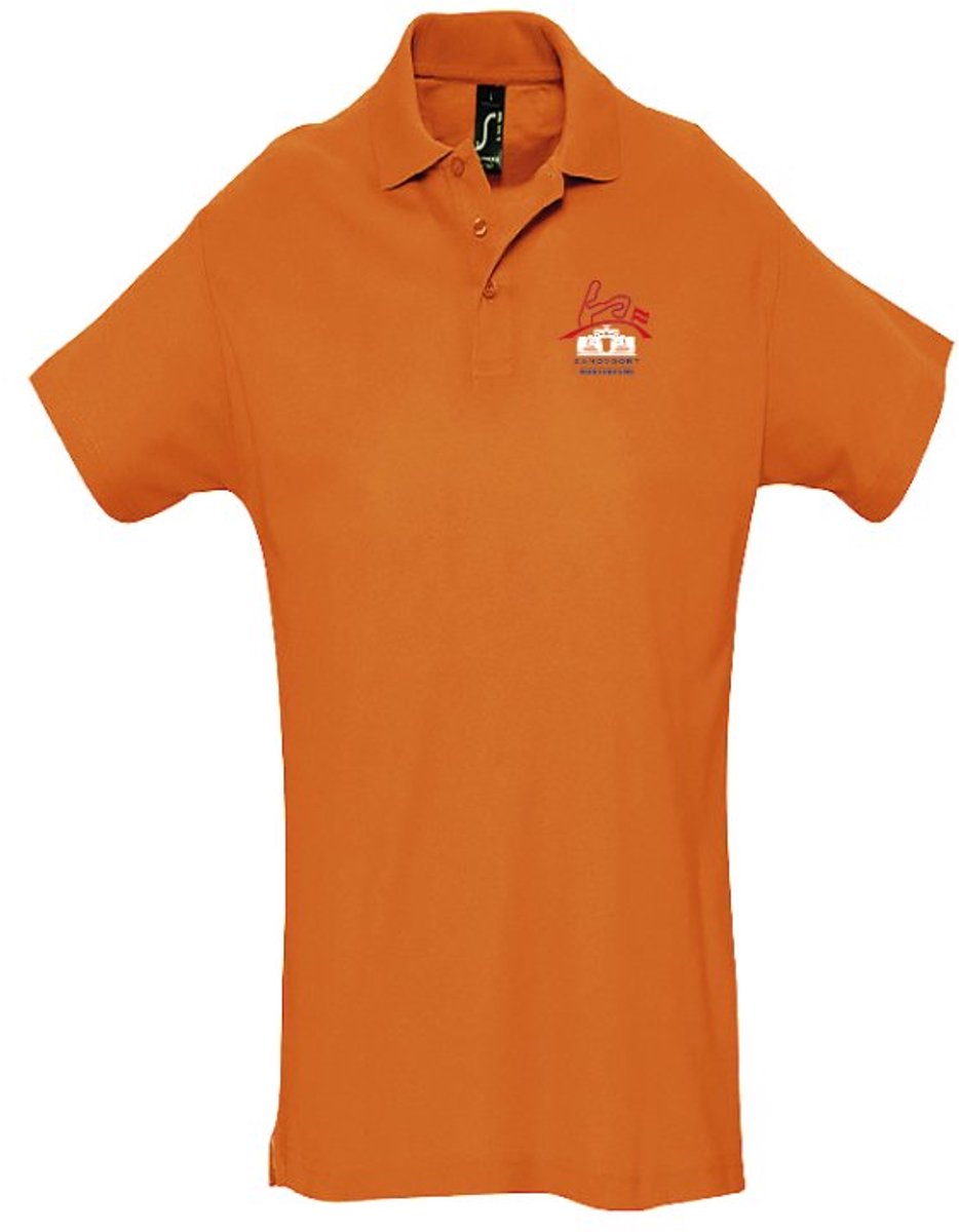 Eizook Polo Shirt Zandvoort Grand Prix Max Verstappen Formule 1 Fan Borst bedrukking Large Oranje