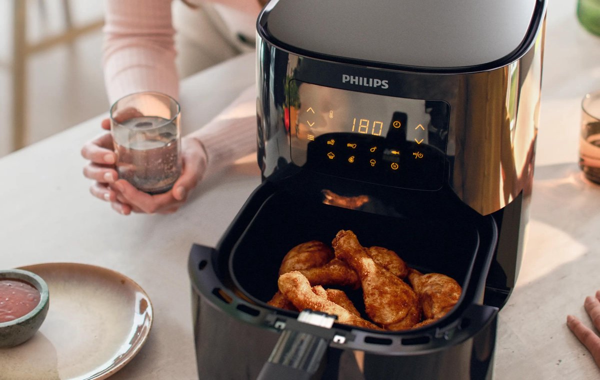 Philips Airfryer Essential 3000 Series - HD9252/70 - 4 liter (L)- Hetelucht friteuse - Digitaal display - Warmhoudfunctie – foto 2