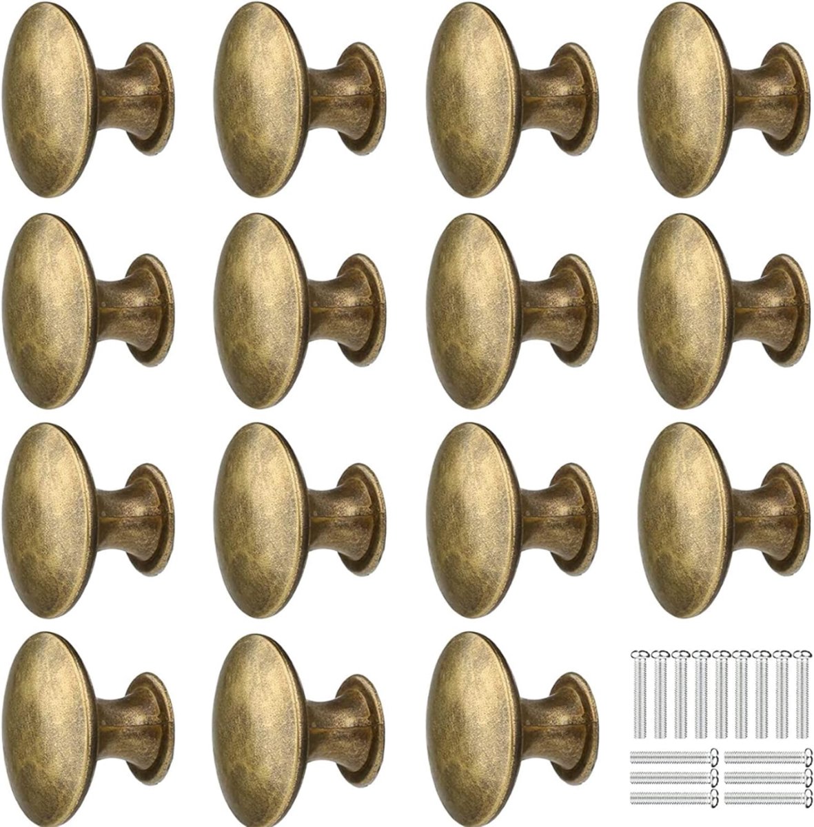HEZIVO® Deurknoppen voor Kasten - Kastknoppen - Meubelknop - Lade Knoppen - Brons