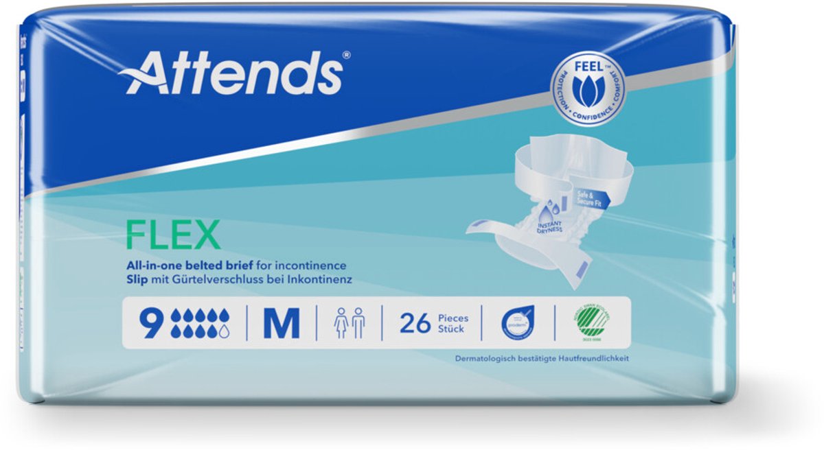 Attends Flex 9 Maat M 75-105 Cm (26 Stuks)
