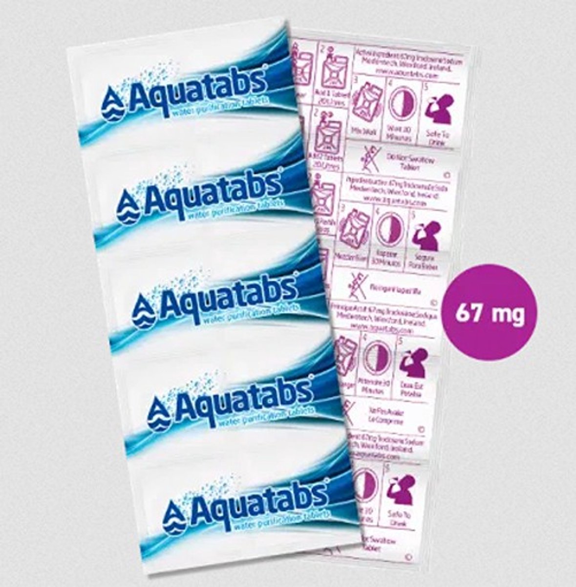 Waterzuiveringstabletten 10L - 100 tabletten - 1000L schoon drinkwater - ideaal voor noodpakket