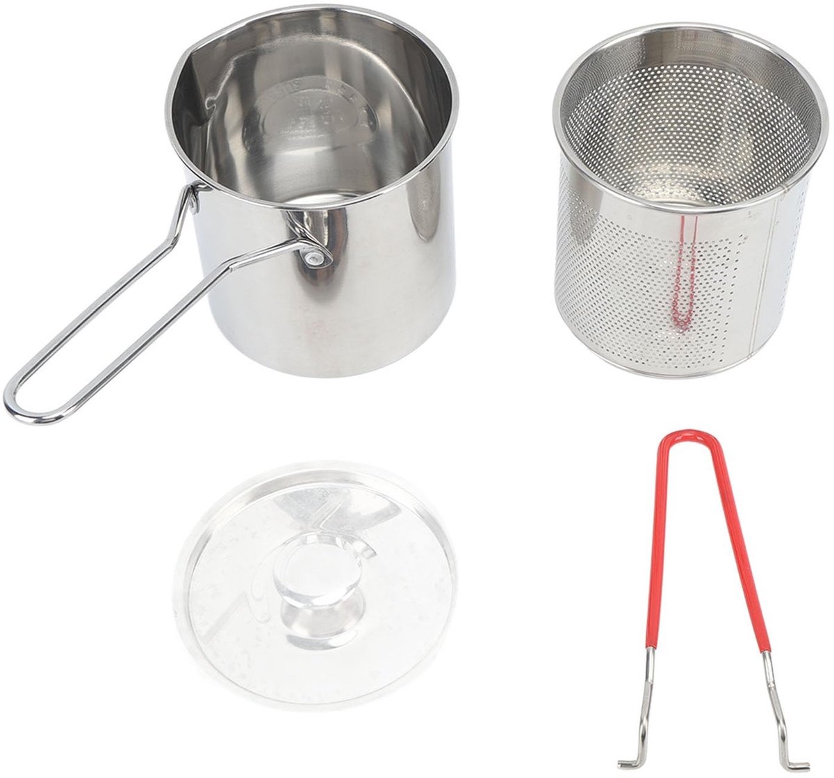 Dailygoods - Dailygoody - Duurzame Roestvrijstalen Friteusepan - Oliebesparende Keukenbraadpan - Kleine Poort - Hoge Temperatuurbestendigheid - Ideaal voor Thuisge