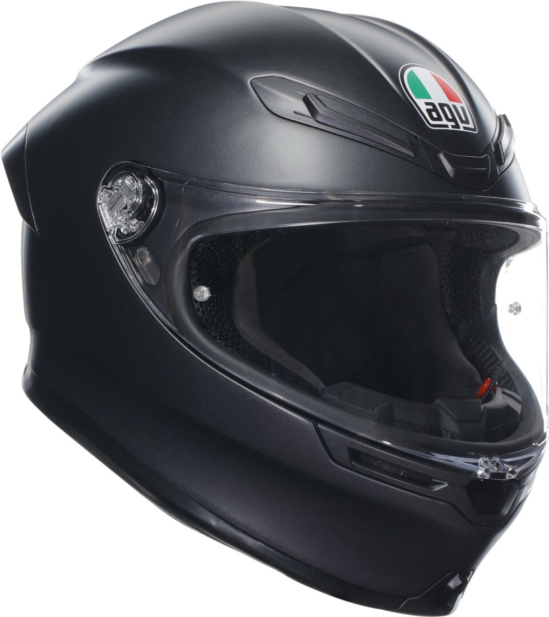 AGV S K6 E2206 mat zwart Integraalhelm MPLK - Maat XS - Integraal helm - Scooter helm - Motorhelm - Zwart - Scooterhelmen mannen en vrouwen.