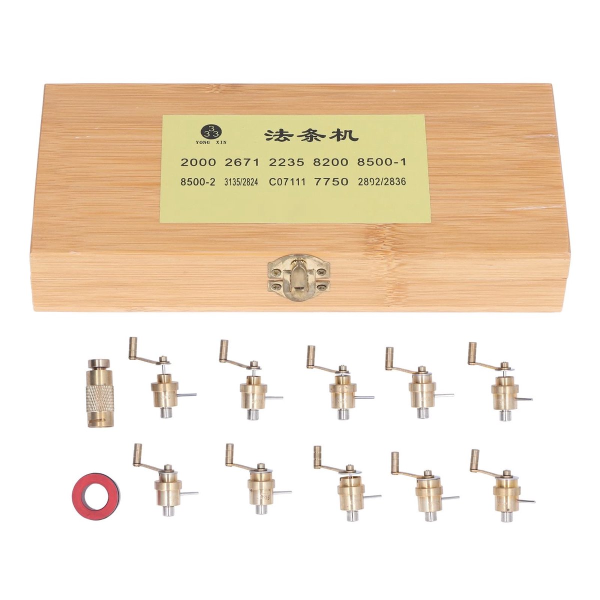 Dailygoody - OmGoods - Dailygoody - 12 Delige Mainspring Winder Set - Universele Horlogereparatieset - Aluminium Messing - Duurzaam Gereedschap - Geschikt voor Polshorloges