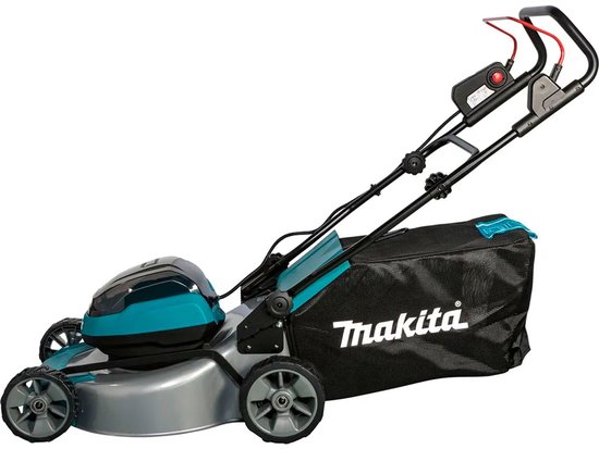 Makita DLM 466 PT2 accu-grasmaaier 36 V (2x 18 V) 46 cm borstelloos + 2x accu 5,0 Ah + oplader — afbeelding 2