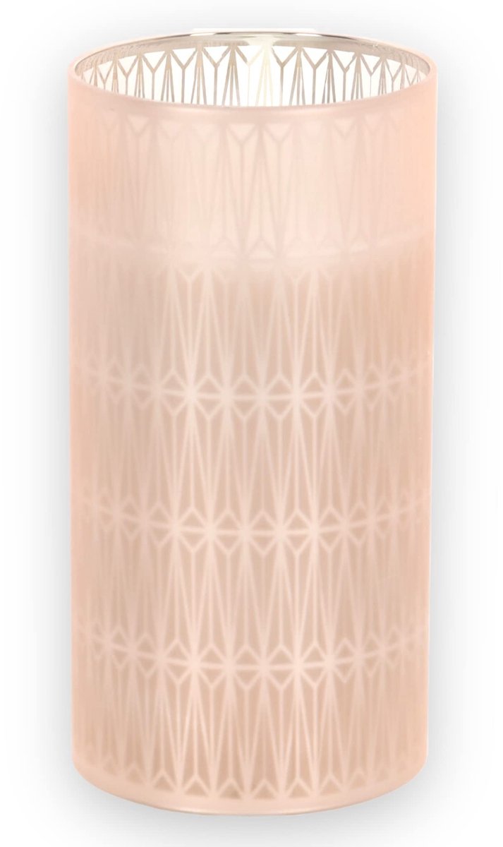 Dailygoody - Led-kaars - Vlamloos - Realistisch flikkerend - Beige-geometrisch - Veilig voor kinderen - Ideaal voor sfeervolle verlichting
