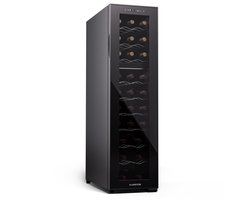 Klarstein vrijstaande wijnkoelkast 2 zones, drankkoelkast klein, kleine wijnkoelkast, wijn koelkast klein met glazen deur, indoor/outdoor flessenkoelkast, wine fridge, 27 flessen - 83L 60 cm - Touch - Wijnklimaatkast - Wijnkast