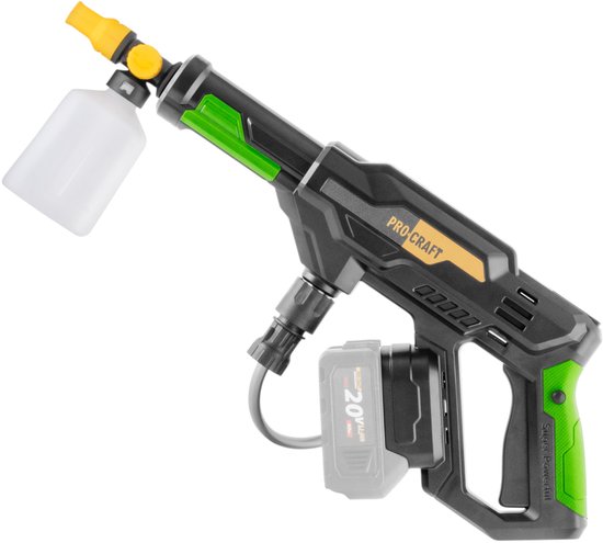 Procraft CW20bb accu-hogedrukreiniger 20 V 30 bar 180 l/u borstelloos + 1x accu 2,0 Ah + oplader + koffer van Procraft — afbeelding 5