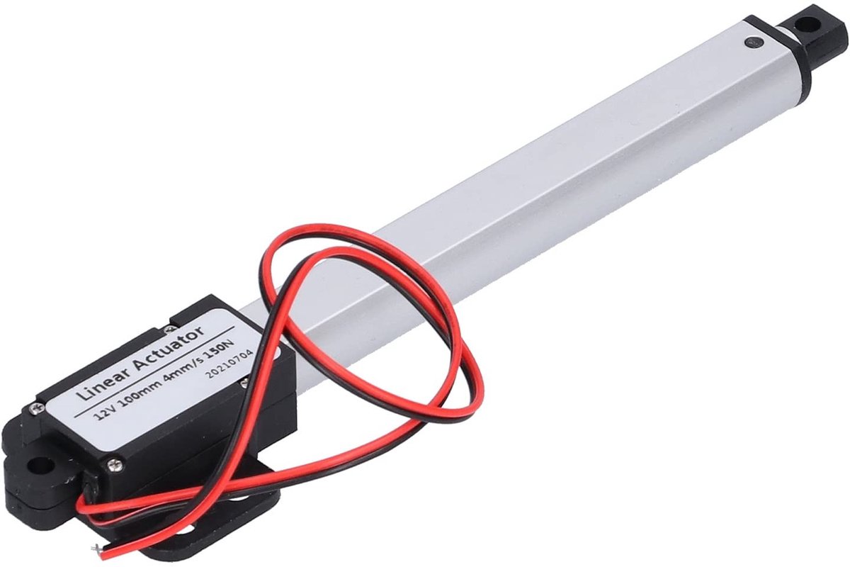Dailygoody - Mini Elektrische Lineaire Actuator - 12 Volt Motion Actuator - Slag 100mm - Geschikt voor Domotica - Elektrische Cilinder Actuator - Idea