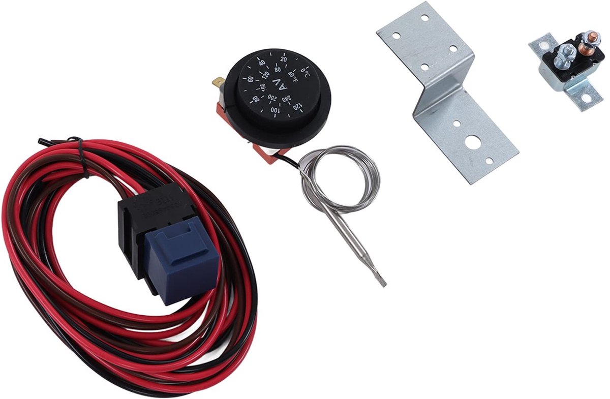 Dailygoody - Radiator Ventilator Thermostaat Set - Auto Accessoires - 21 stuks - Thermostaat Kit - Draad Kit - Geschikt voor Auto's
