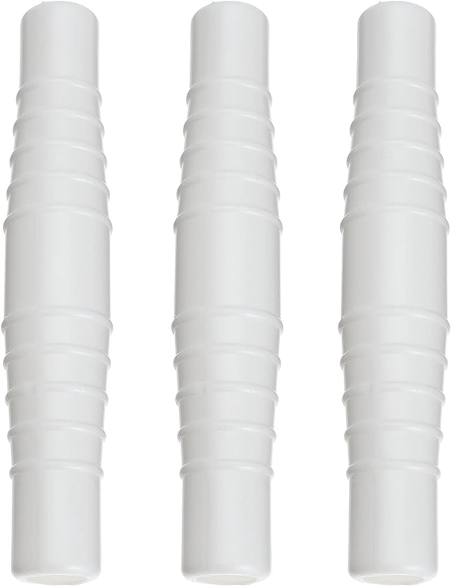 Zwembadslangconnector, koppeling, geschikt voor 1-1/4 inch en 1-1/2 inch zwembadslangadapter, geschikt voor zwembadstofzuigerfilterpomp slang, grond opblaasbare zwembadslangconnector, set van 3