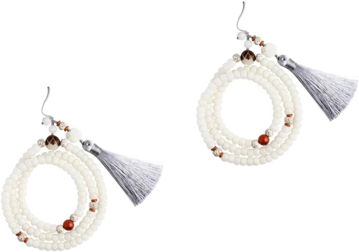 Telefoonketting Kralen - Polsband Telefoon - Telefoon Decoratie - Witte Jade - 35 cm - Wit