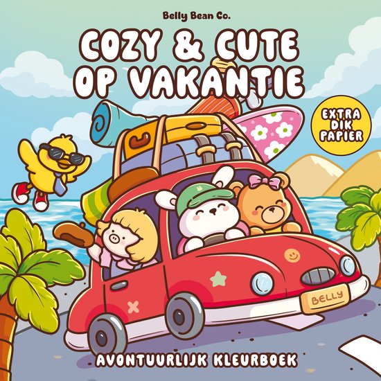 Cozy & cute kleurboek Belly Bean Co. - Cozy & cute op vakant ... - cover