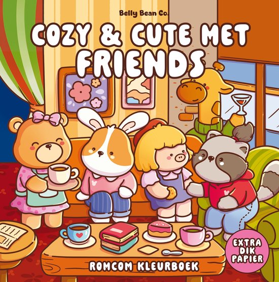 Cozy & cute kleurboek Belly Bean Co. - Cozy & cute met Frien ... - cover
