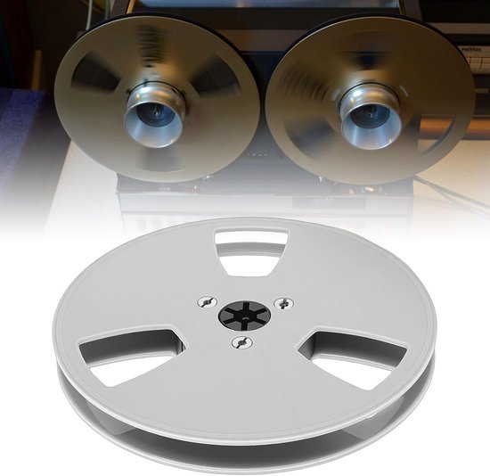 Lege Tape Spoel - Windsspoel Reel - Muziek Opnemen - Verstevigde Structuur - 5 Inch Diameter - Grijs — afbeelding 2