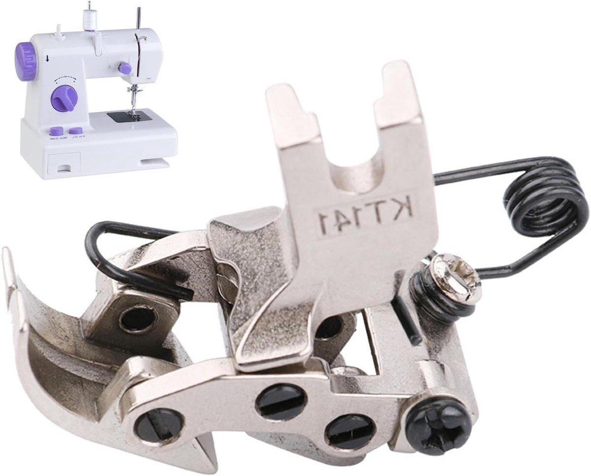 Naaivoetjes - Naaimachine voeten - Nauwkeurig Naaien - Duurzaam Stalen Materiaal - 7.1 x 4.2 x 3.3 cm - Zilver
