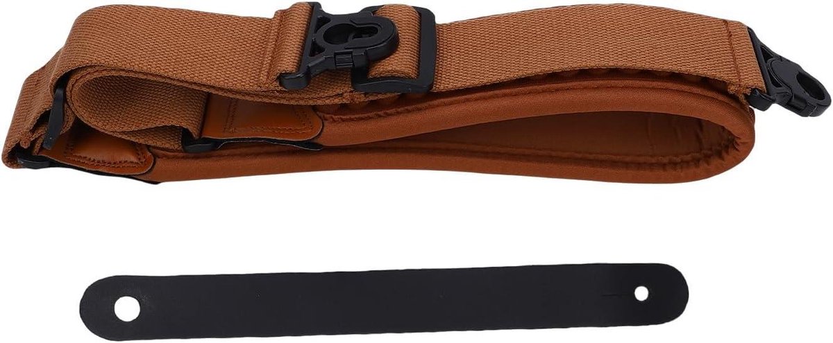 Gitaarband - Bas Riem - Muziek Optreden - Schokabsorberend Ontwerp - 146 cm - Bruin