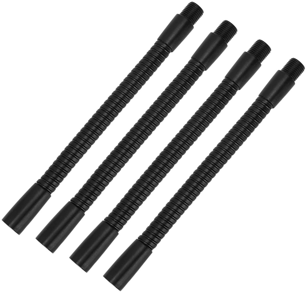 Dailygoody - Tafellampslang - Flexibel - 4 Stuks - 10 mm - Aluminium - Voor Bureaulamp - 15 cm
