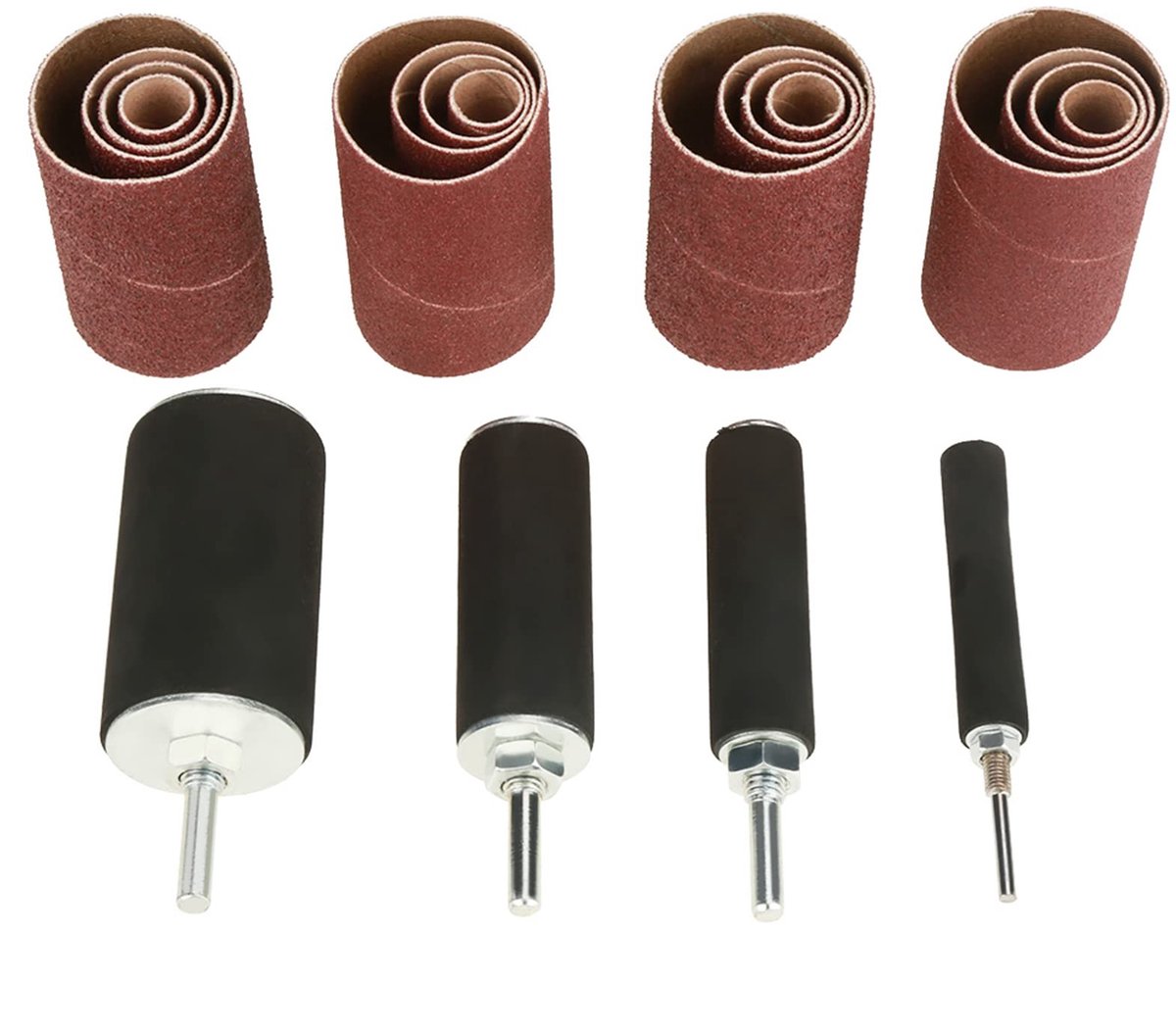 Dailygoody - OmGoods - Dailygoody - Set van 20 Stuks Schuurtrommelkit - Trommelschuurmachinekit - Duurzaam en lichtgewicht - Geschikt voor houtbewerking - Ideaal voor doe-he...