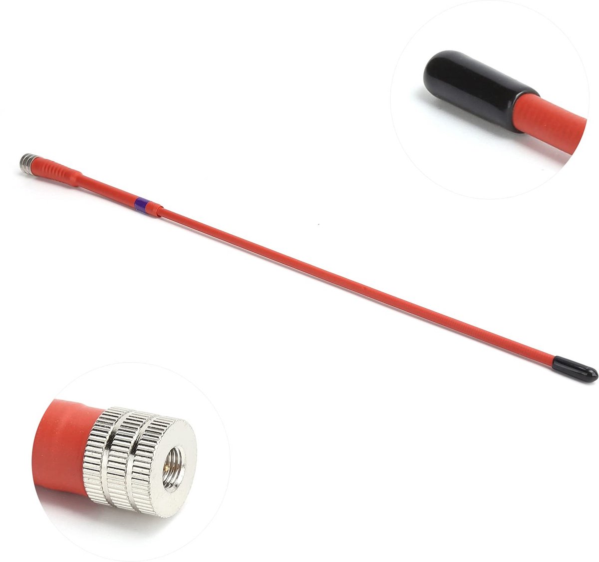 Dailygoody - Zachte Rubberen Antenne - Walkietalkie Vervanging - Hoogwaardige Signaalverbetering - Zwart - Handheld Antenne - Geschikt voor GPS en Ast...