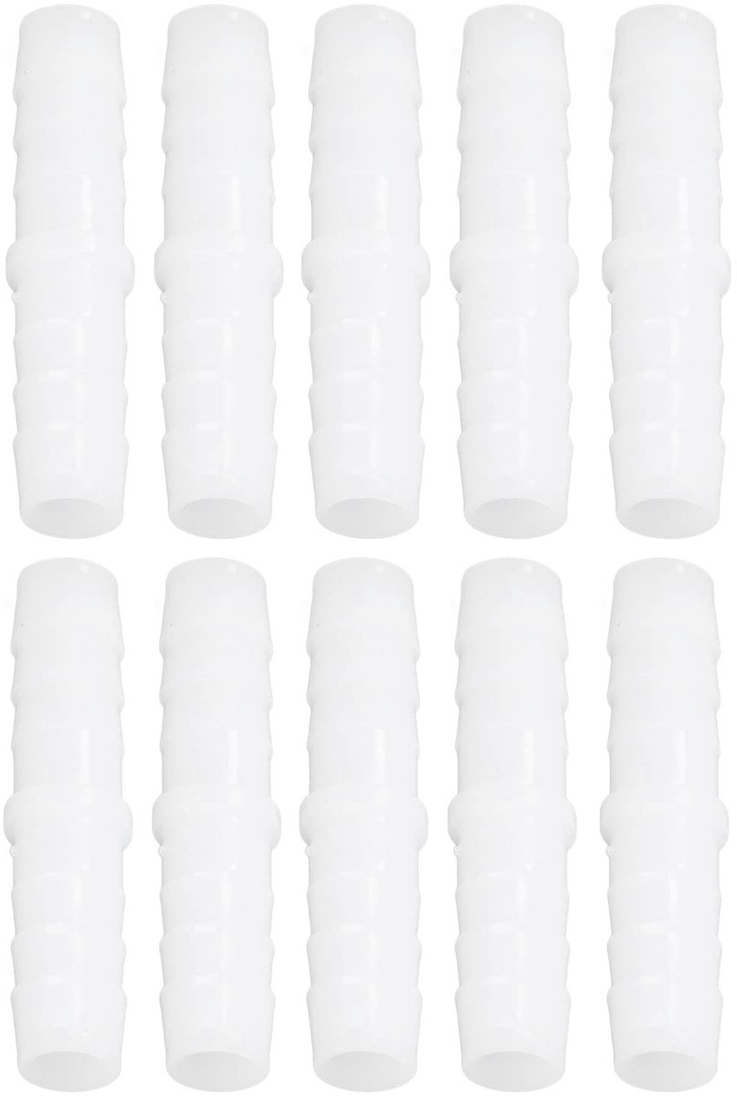 Dailygoods - Kunststof Slangpilaar Fitting - Duurzame Prikkeldraad Splicer - Perfect voor reparatie - 10 Stuks - Betrouwbare adapter voor tuinaanleg -...