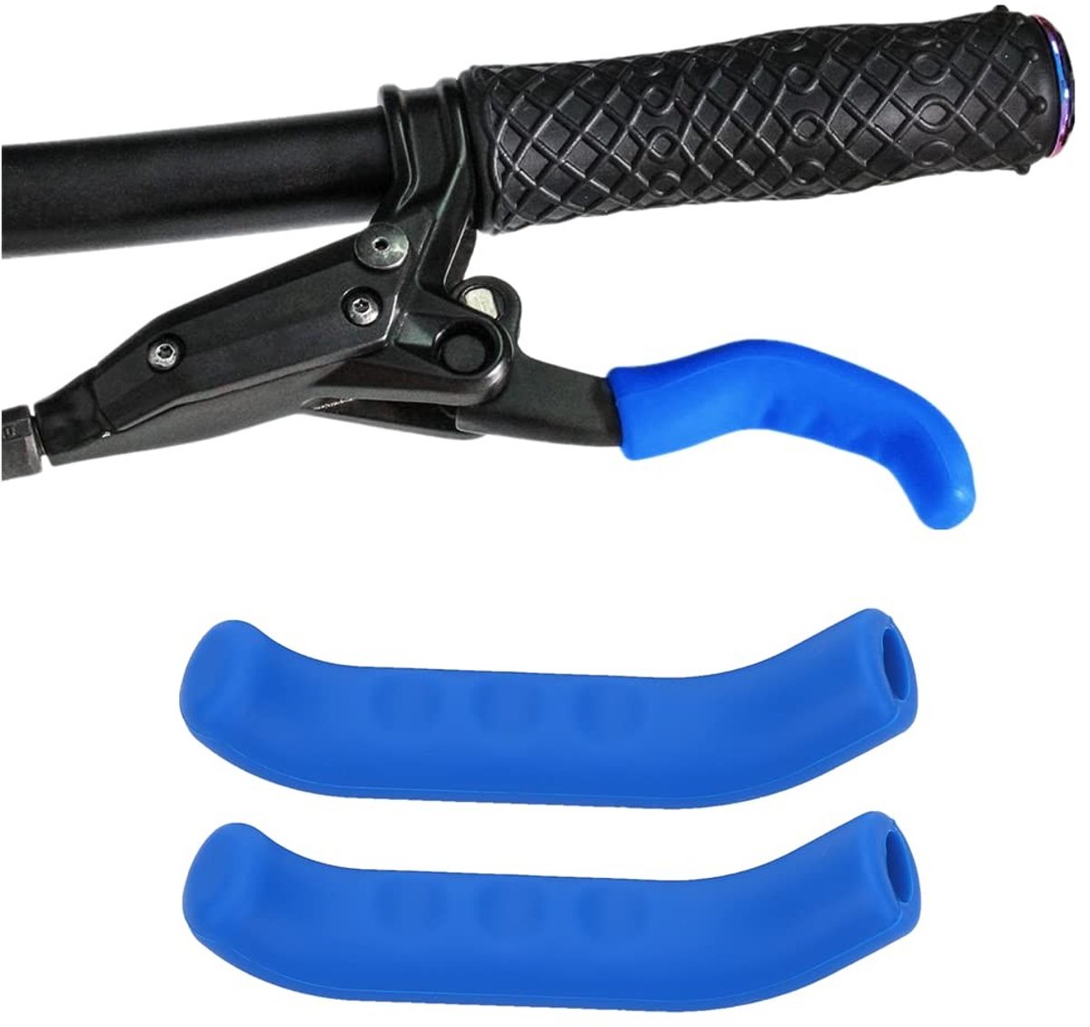 Dailygoody - Brake Lever Covers - Siliconen Grip - Shock Absorberend - Blauw - Non-Slip - Ergonomisch - Geschikt voor fietsen - Kleur blauw