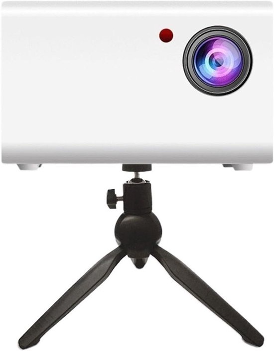 Projectorstandaard zwart 18 cm, beamerhouder driehoekig stabiel, 360° draaibaar, metalen steun voor thuisbioscoop