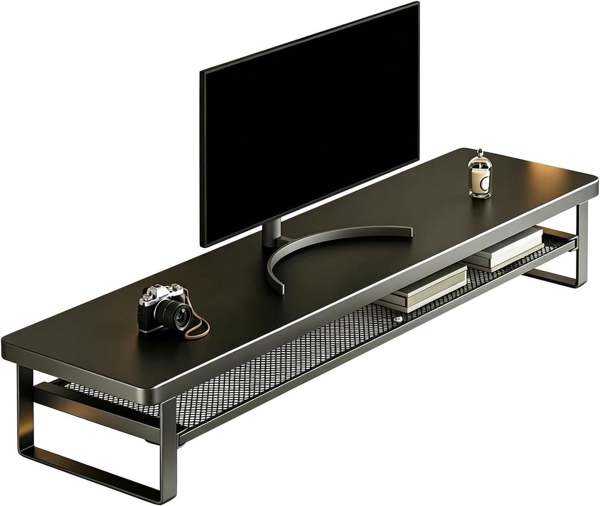 Monitor Verhoger - Bureau Organiser - Ergonomisch Werken - Met Lade - 50 cm - Zwart