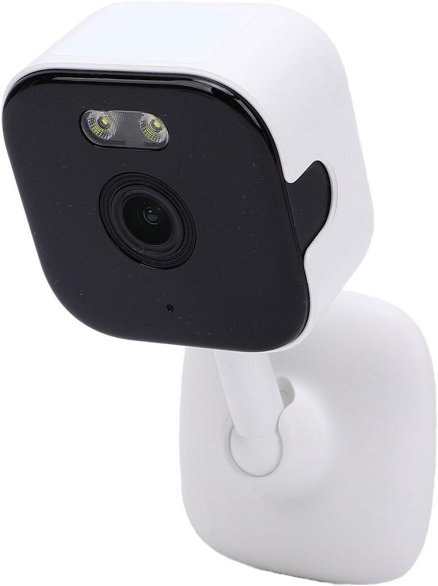 Beveiligingscamera Binnen - Thuiscamera Monitor - Huisdieren Bewaken - 2K Resolutie Nachtzicht - 12 cm - Wit