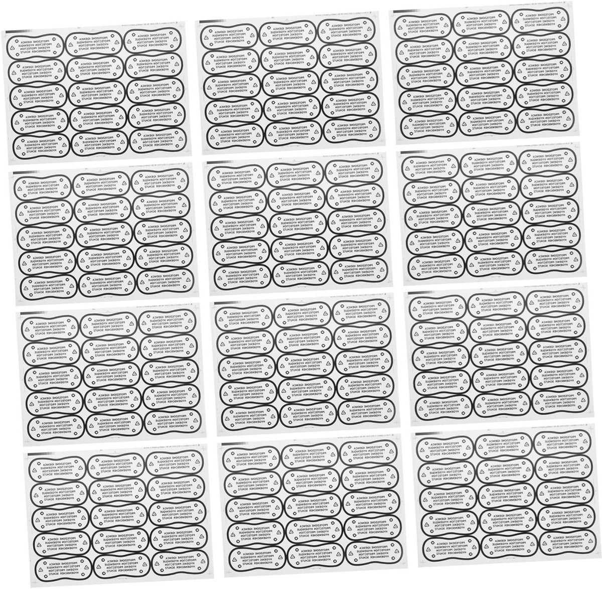 Beschermende Labels - Badkleding Stickers - Hygiëne Beschermen - Sterke Hechting - 100 Stuks - Zoals Getoond