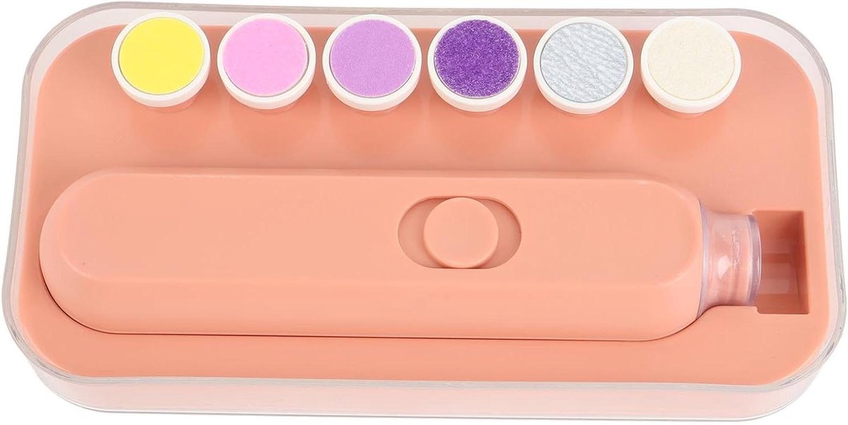 Baby Nagel Trimmer - Elektrische Vijl Baby - Veilige Nagelverzorging - Met Nachtlampje - 6 Slijpkop - Wit