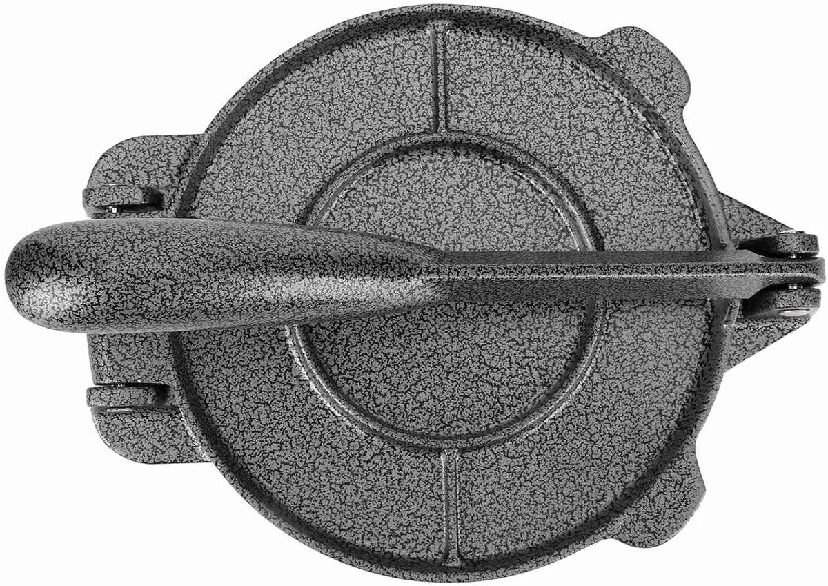 Tortilla Pers Maker - Deegpers Aluminium - Tortilla's Maken - Non-stick Oppervlak - 65 Inch Diameter - Grijs