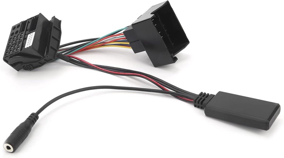 Auto Audio Adapter - Muziek Kabel - Muziek Streamen - Plug and Play - 150 cm microfoon - Zwart