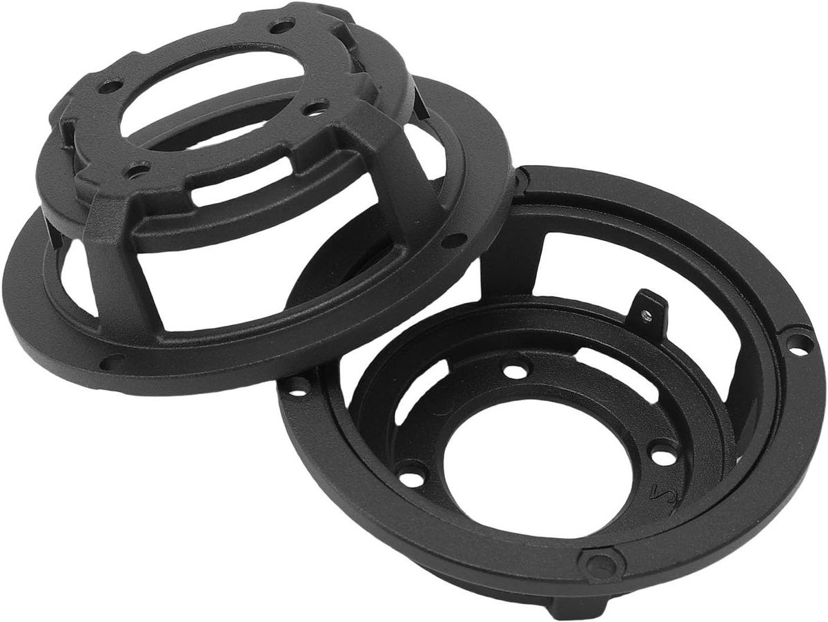 Luidsprekerframe - Subwoofer Frame - Geluid Installeren - Gegoten Aluminium - 92 mm - Zwart