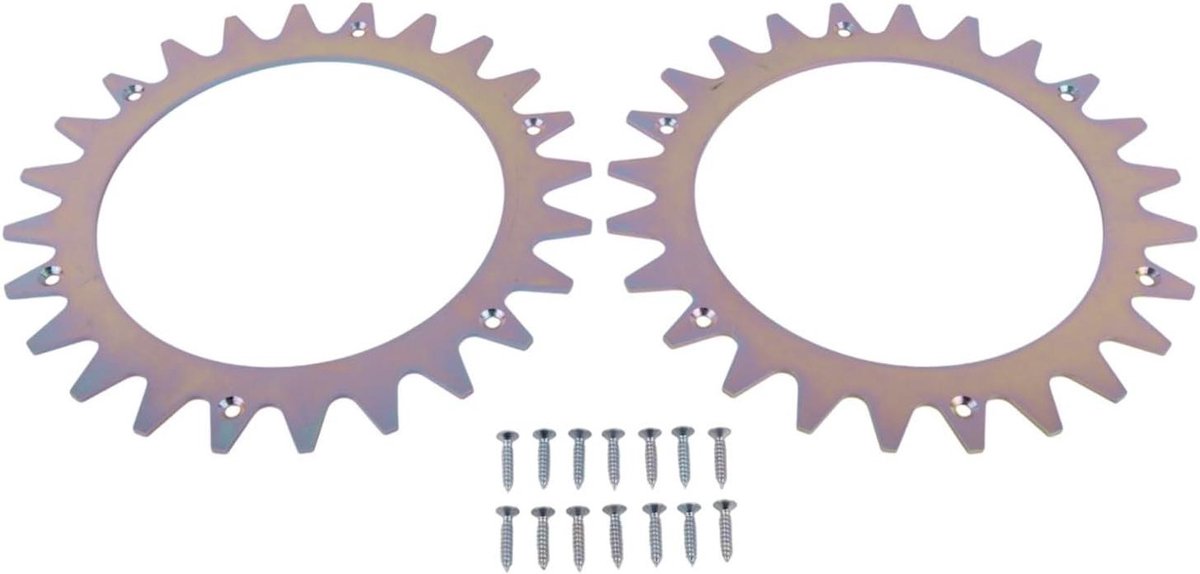 Stalen antislip spikes - Tractie nagels - Robotmaaier verbeteren - Verbeterde manoeuvreerbaarheid - 1 set - Zilver