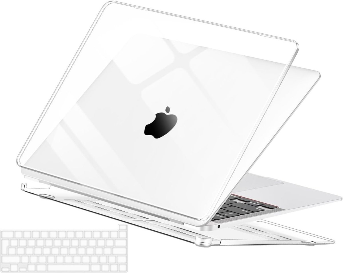 Ultra Dun Hard Shell Beschermhoes voor MacBook Pro 13 Inch M2 M1 - Transparante Case met TPU Toetsenbordcover voor Bescherming en Stijl