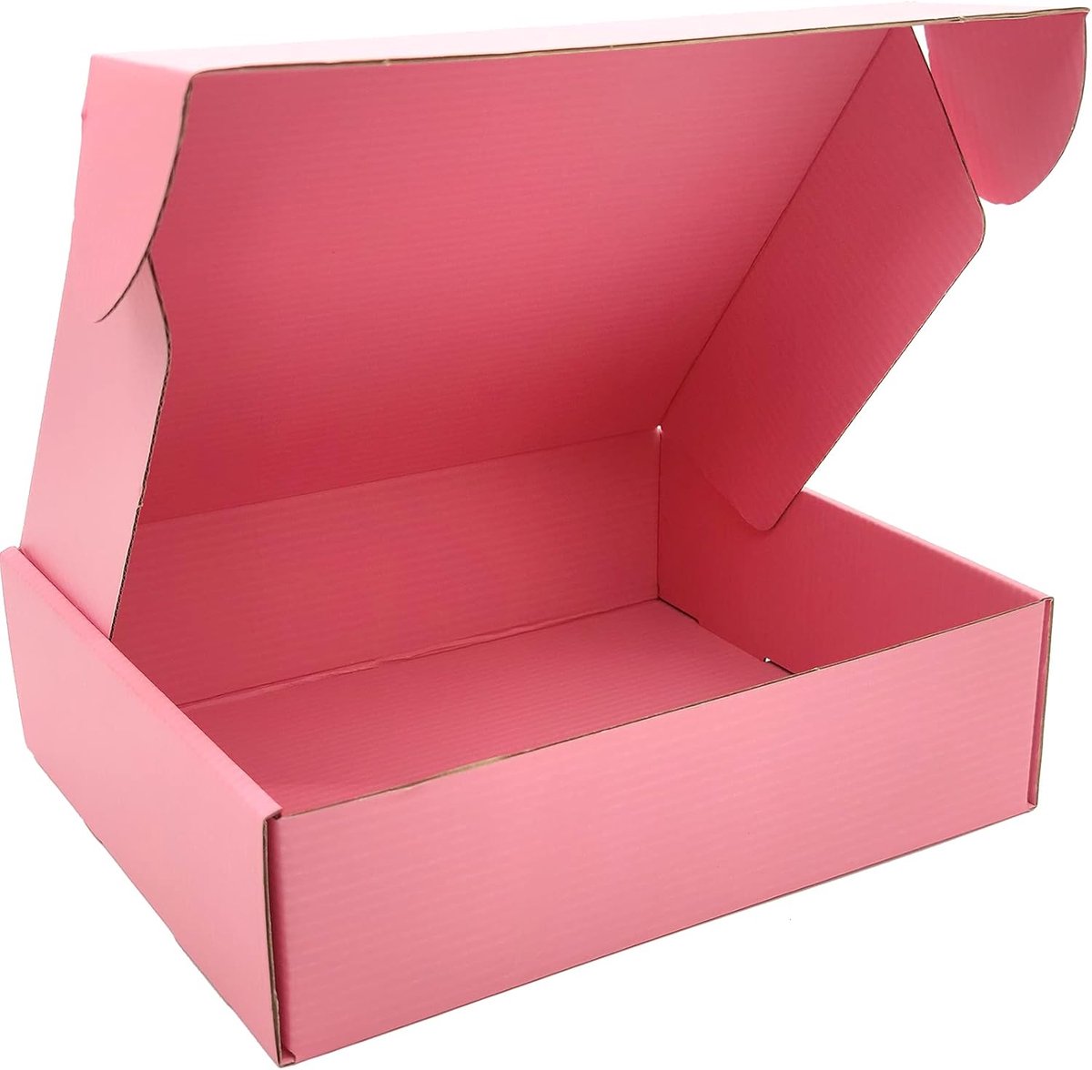 Verzenddoos met Bovenklep - Pakket Brievenbus - Sterke Doos - Postdoos - 25 Stuks - 250x200x70mm - Roze - van Imperatoris