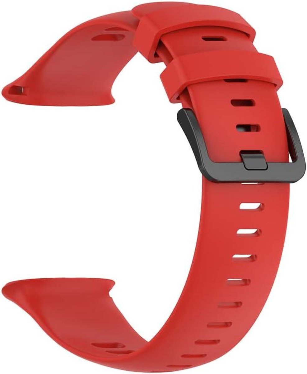 Horlogeband - Smartwatch band - Dagelijks gebruik - Zachte siliconen - Verstelbaar - Zwart